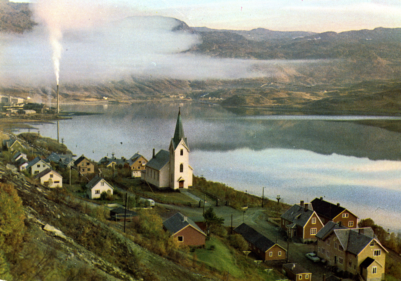 Gammelt bilde av Sulitjelma kirke